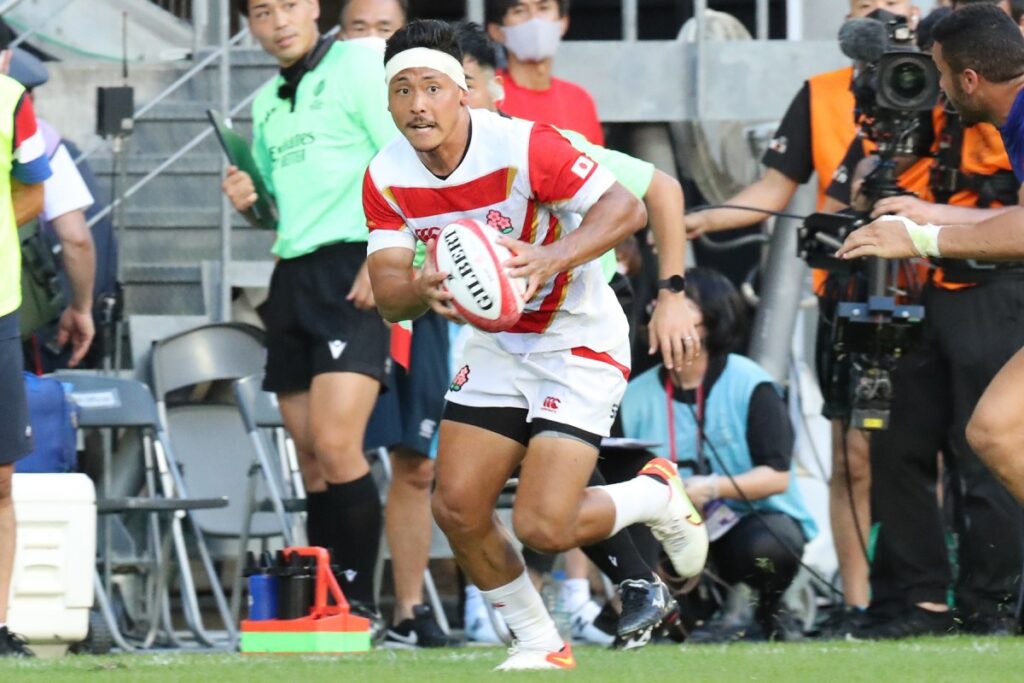 この試合で日本代表PR森川由起乙、WTB髙橋汰地（写真）が初キャップを獲得した。